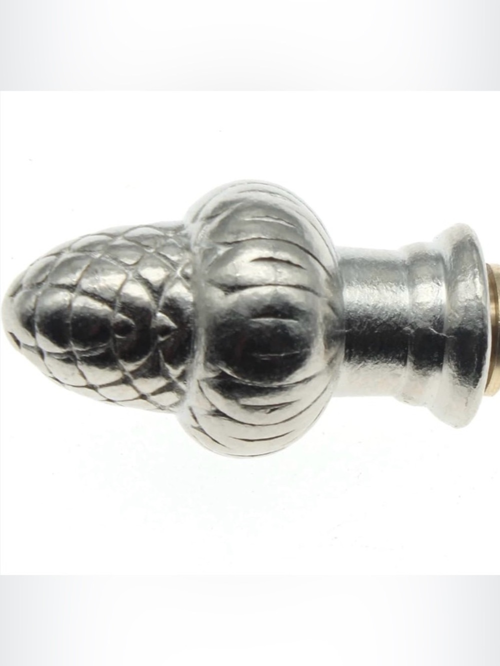 Silver Pine Cone Decorative Finial for Lamp